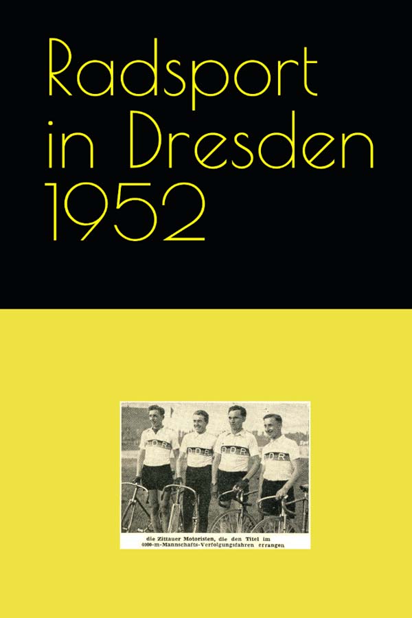 Radsport im Bezirk Dresden 1952