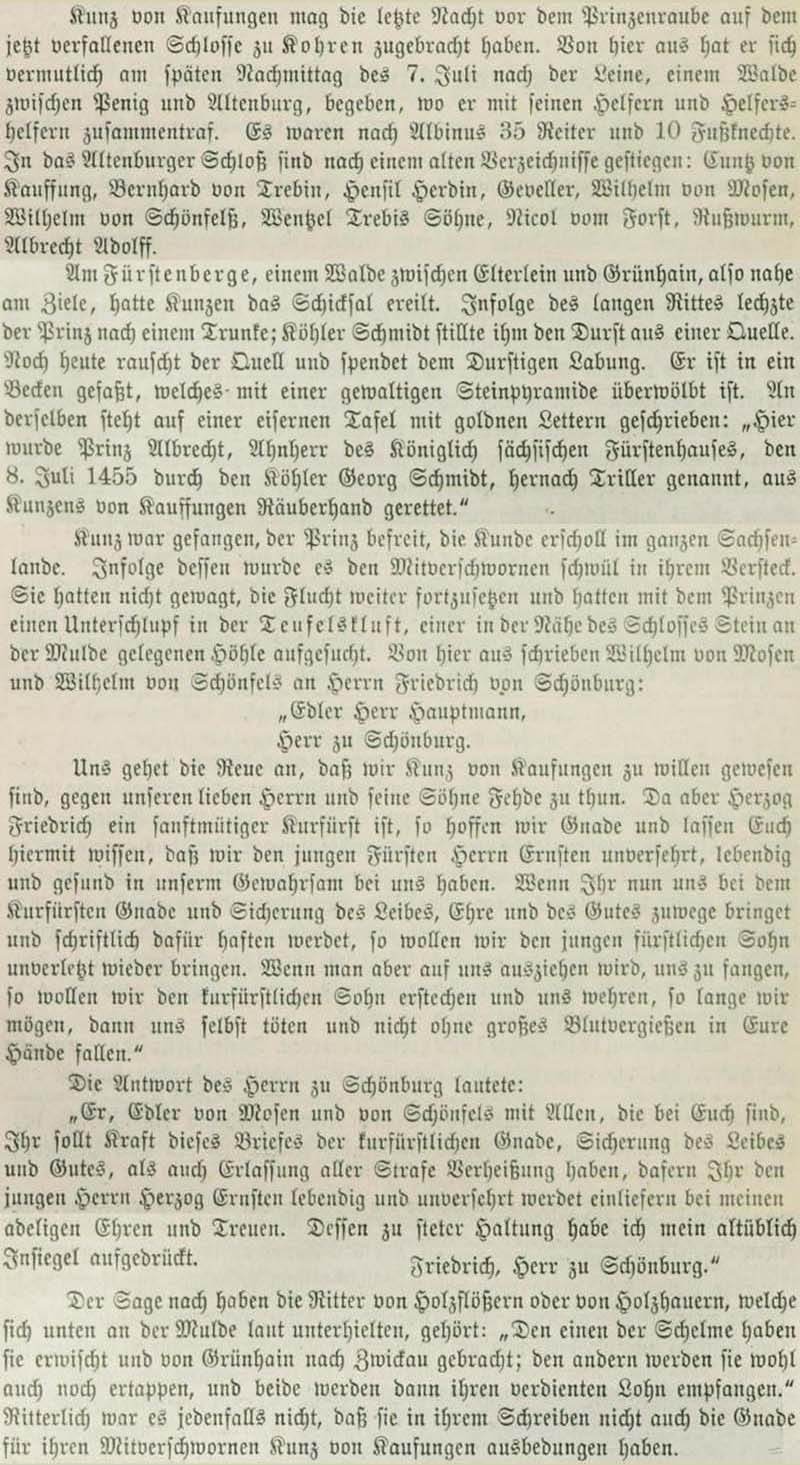 aus: ´Bunte Bilder aus dem Sachsenlande.´, Band II, 1894, Seiten 402 – 405