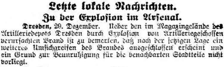 Artikel in der ´Dresdner Volks-Zeitung´ vom 29. Dezember 1916