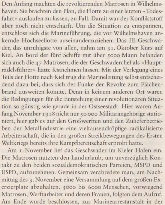 Volker Ullrich: Die Revolution von 1918/19, 2009, Seite 28