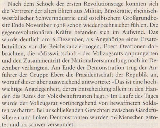 Volker Ullrich: Die Revolution von 1918/19, 2009, Seite 55