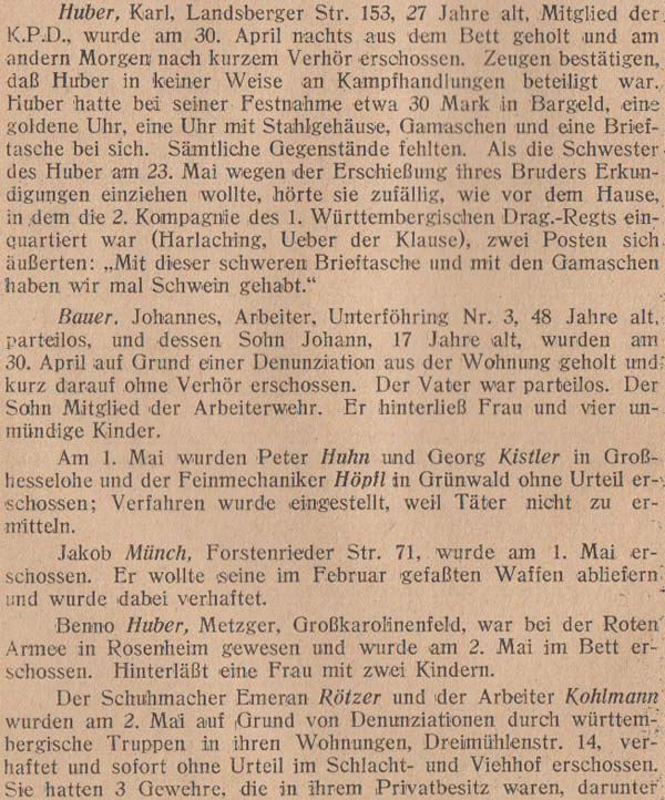 Emil Julius Gumbel: Vier Jahre politischer Mord, 5. Auflage, 1922, Seite 32 unten