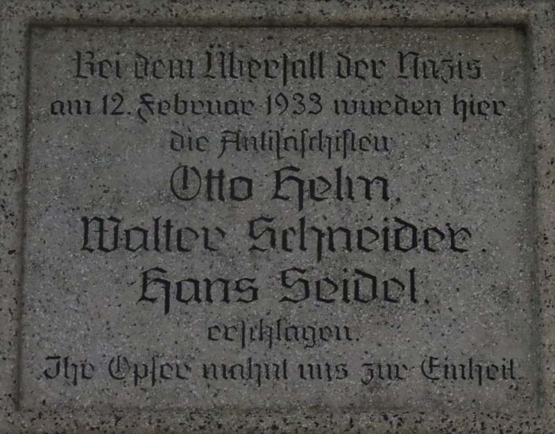 Gedenktafel am Haus Breiter Weg 30 in Eisleben im August 2023