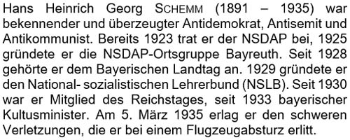 Hans Heinrich Georg Schremm war bekennender und überzeugter Antidemokrat ...