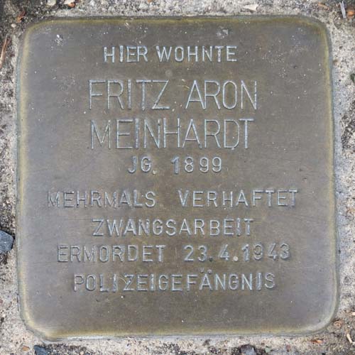 Stolperstein für Fritz Meinhardt