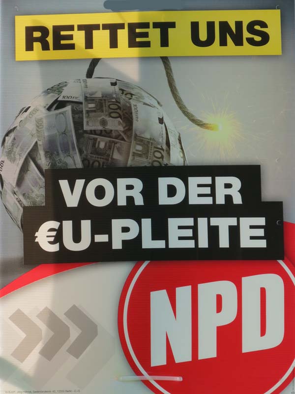 NPD - Rettet uns vor der €U-Pleite