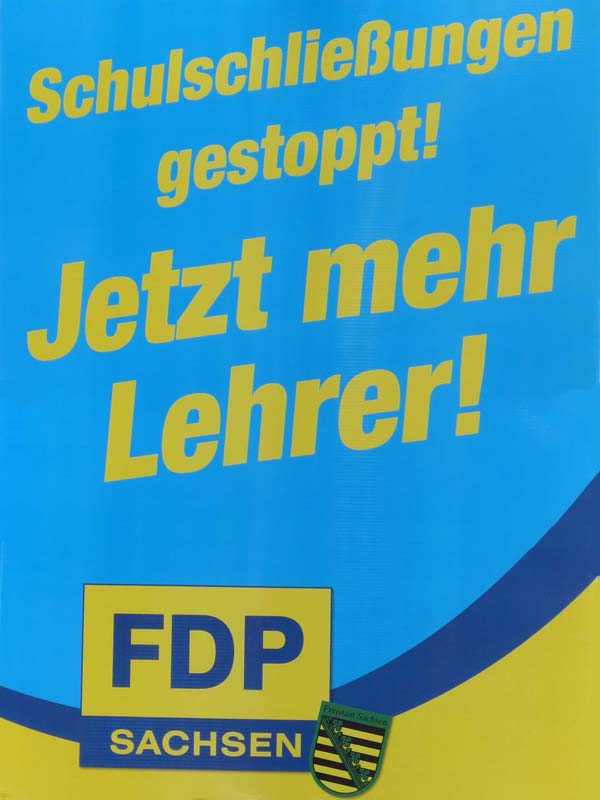 FDP - Schulschließungen gestoppt! Jetzt mehr Lehrer!
