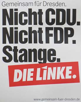 Nicht CDU. Nicht FDP. Stange.
