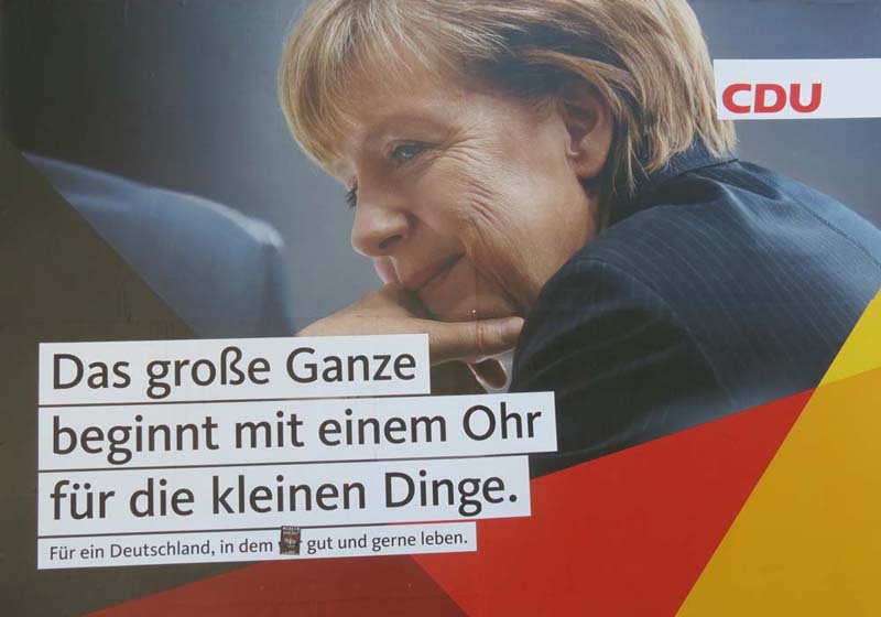 CDU - Das große Ganze beginnt mit einem Ohr für die kleinen Dinge.
