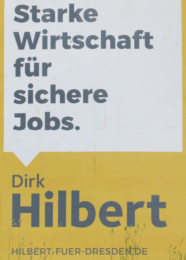 Starke Wirtschaft für sichere Jobs. Dirk Hilbert