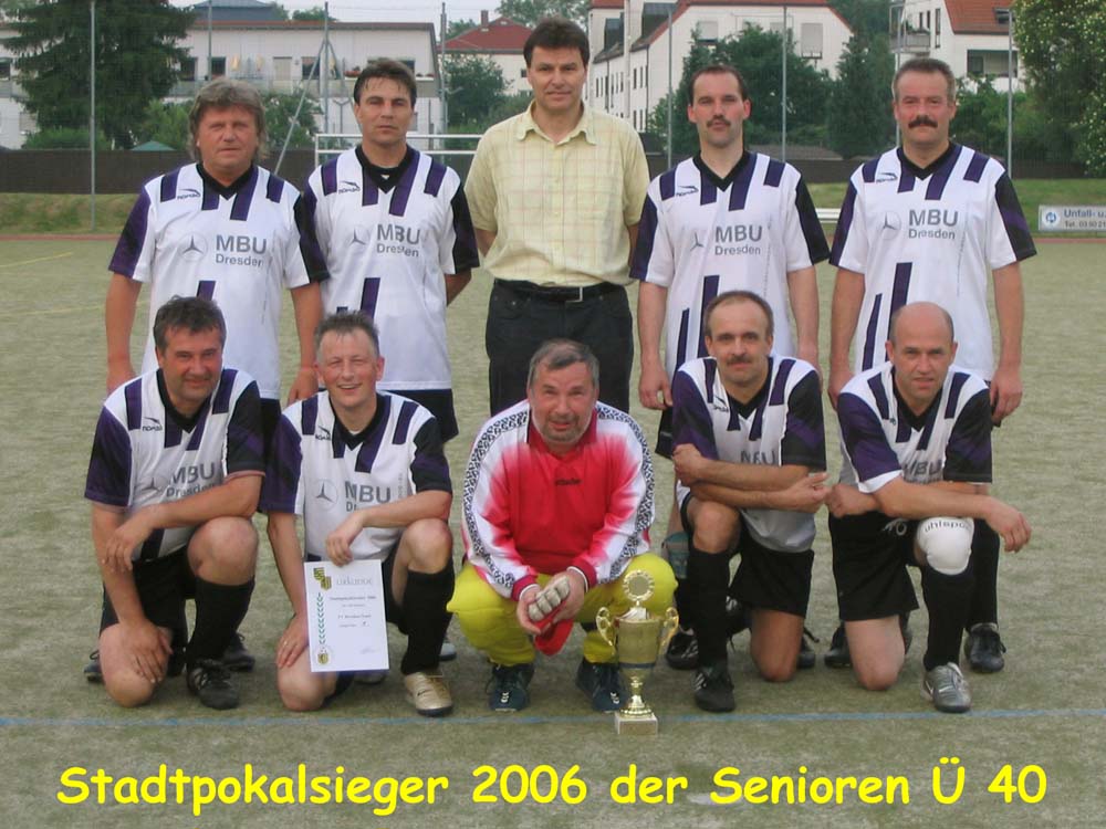 Stadtpokalsieger 2006 der Senioren Ü 40 wurde FV Nord