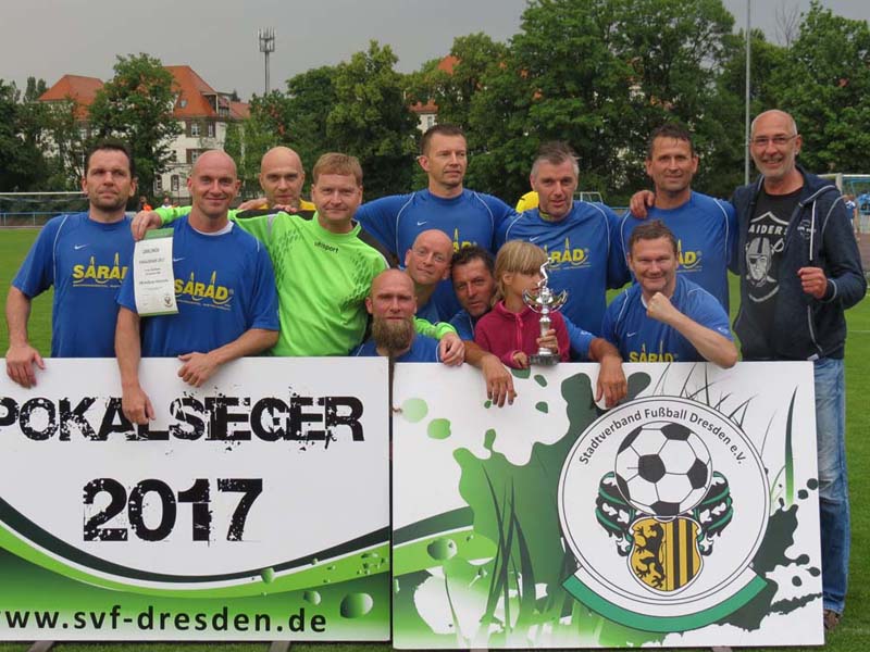 VfB Hellerau/Klotzsche ist Stadtpokalsieger 2017 der Altsenioren Ü 40