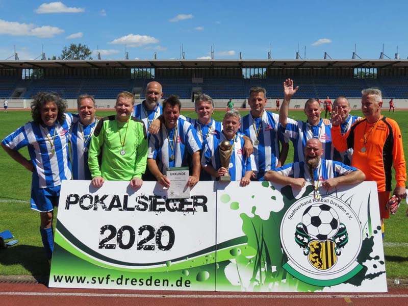 Der VfB Hellerau/Klotzsche ist Pokalsieger 2020 der Senioren Ü 50