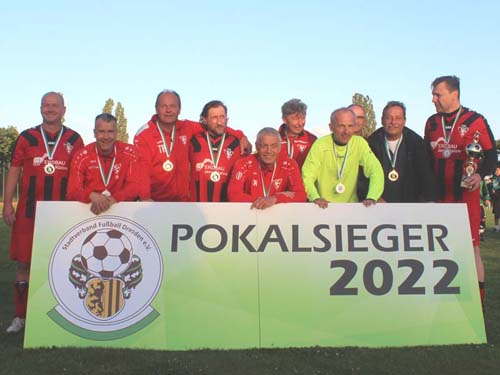 die SG Striesen wurde Pokalsieger der Altsenioren Ü 50 in der Saison 2021/2022
