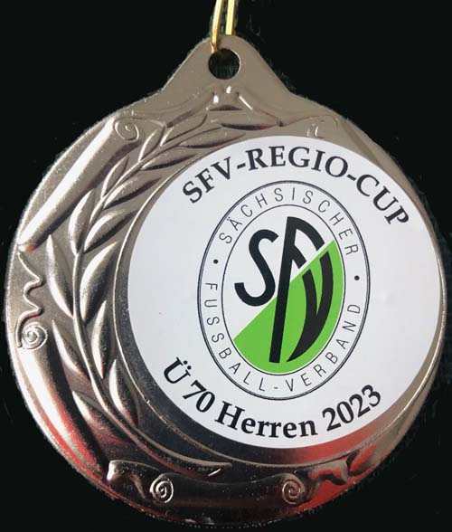 Silbermedaille der Sächsischen Landesmeisterschaft der Altsenioren Ü 70 am 3. Oktober 2023
