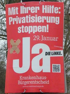 Mit Ihrer Hilfe: Privatisierung stoppen!