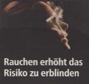Rauchen erhöht das Risiko zu erblinden
