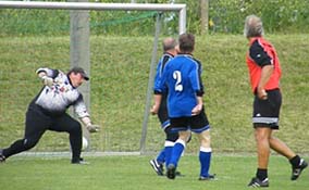 kurz vorm 1:0 gegen Mitte