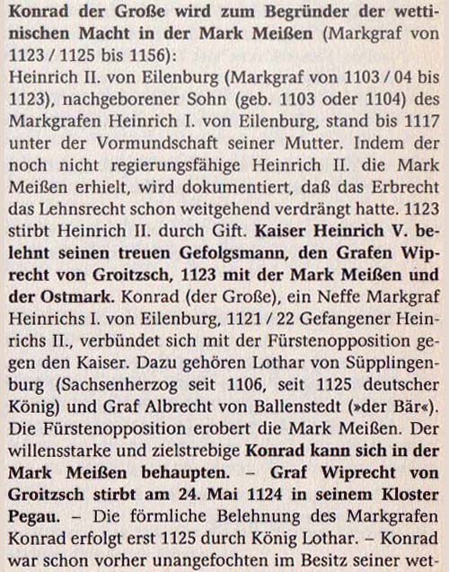 aus: Günter Naumann: Geschichte in Daten - Sachsen, 2003, Seite 23