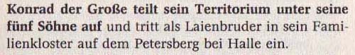 aus: Günter Naumann: Geschichte in Daten - Sachsen, 2003, Seite 26
