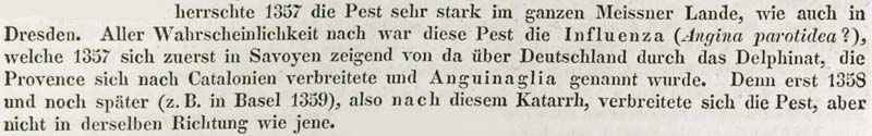 1357 herrschte die Pest sehr stark im ganzen Meißner Lande ...