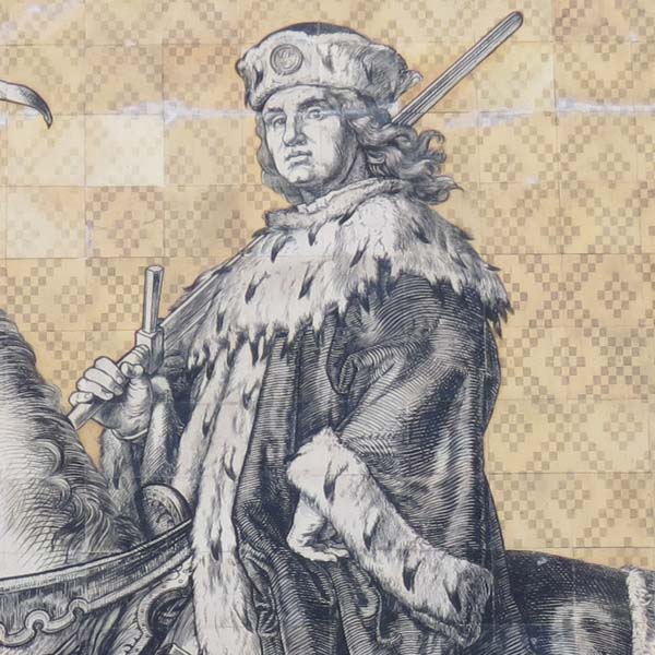Fürstenzug: Kurfürst Friedrich I. der Streitbare (klein)