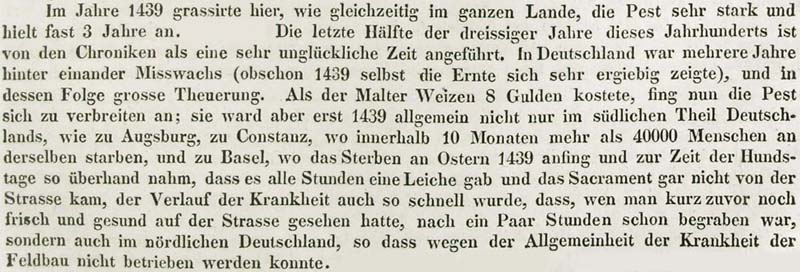 Auch 1439 grassierte in Dresden die Pest ...