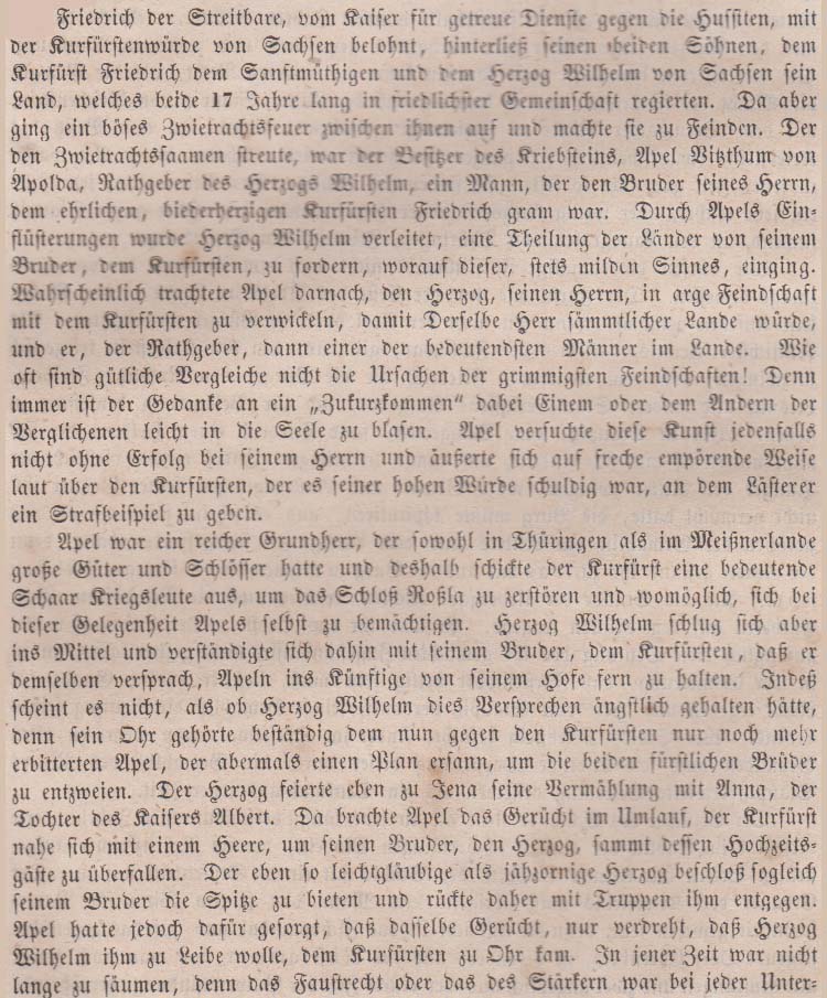 aus: ´Das goldne Buch vom Vaterlande´, Löbau: Walde, 1859, Seite 152