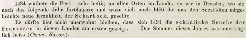 Auch 1484 grassierte in Dresden die Pest ...