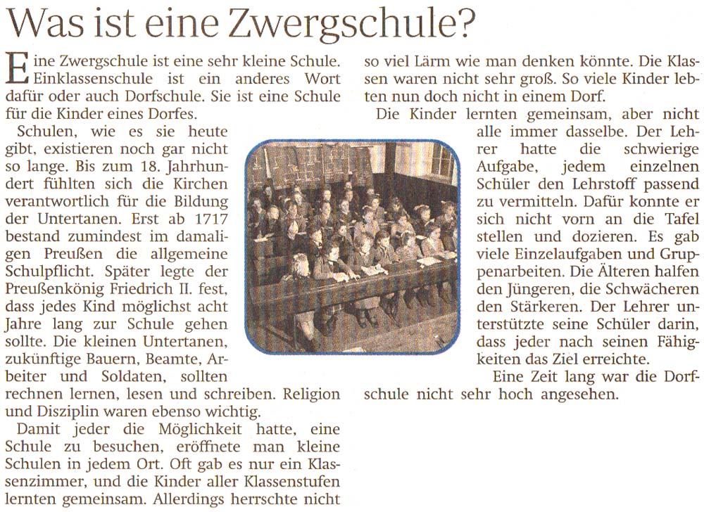 Artikel aus der ´Sächsischen Zeitung´ vom 7. Juni 2017