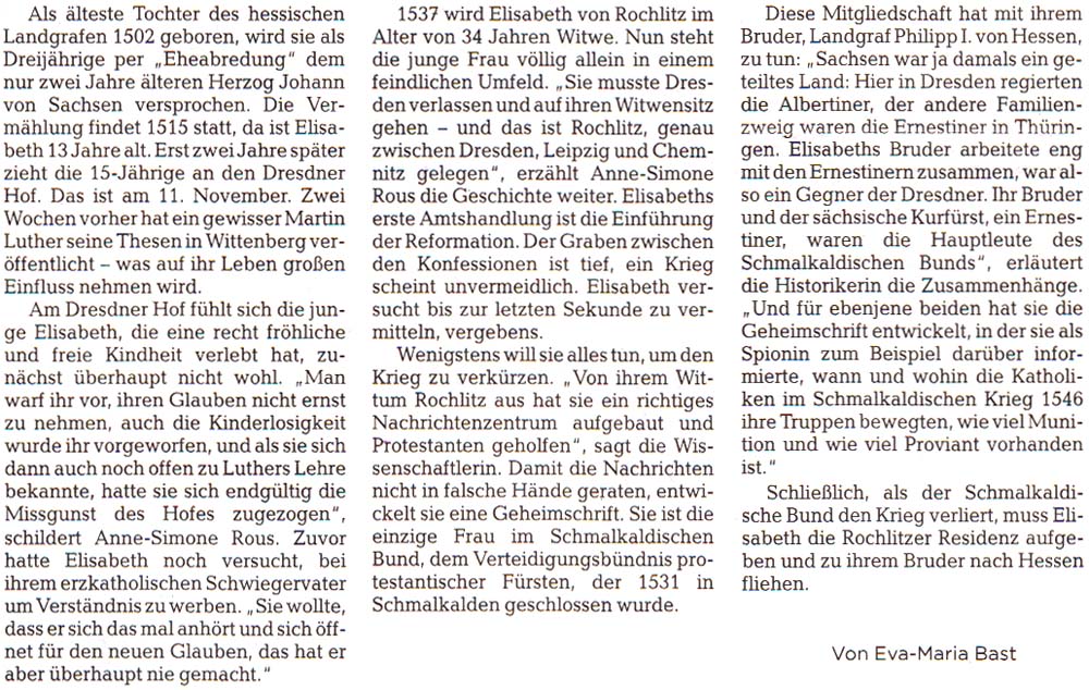 Artikel in der ´Sächsischen Zeitung´ vom 4. Januar 2019