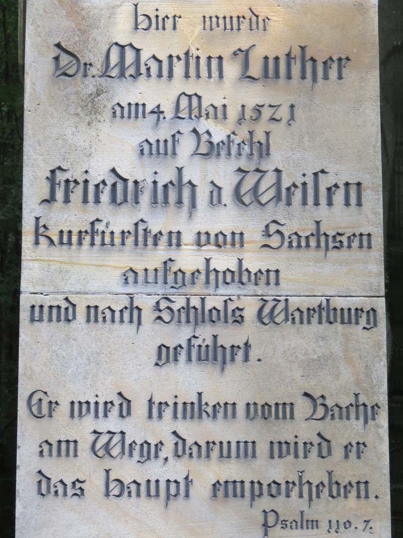 Text an einer Schautafel in der Nähe von Steinbach