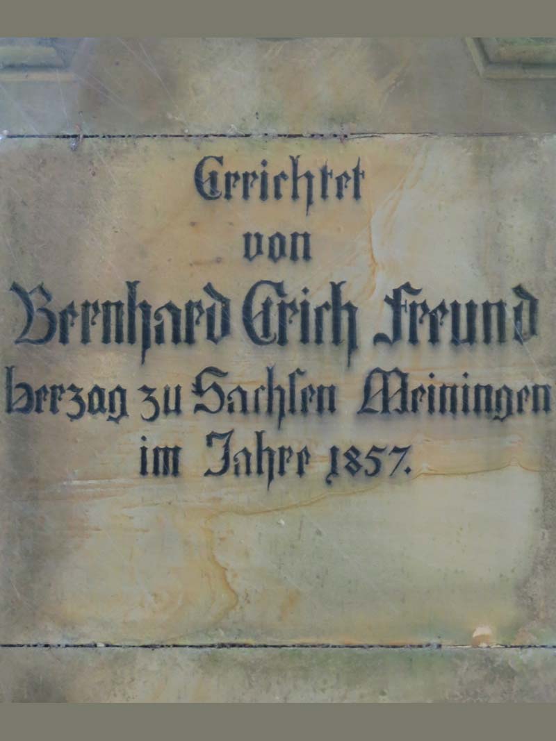 Text an einer Schautafel in der Nähe von Steinbach