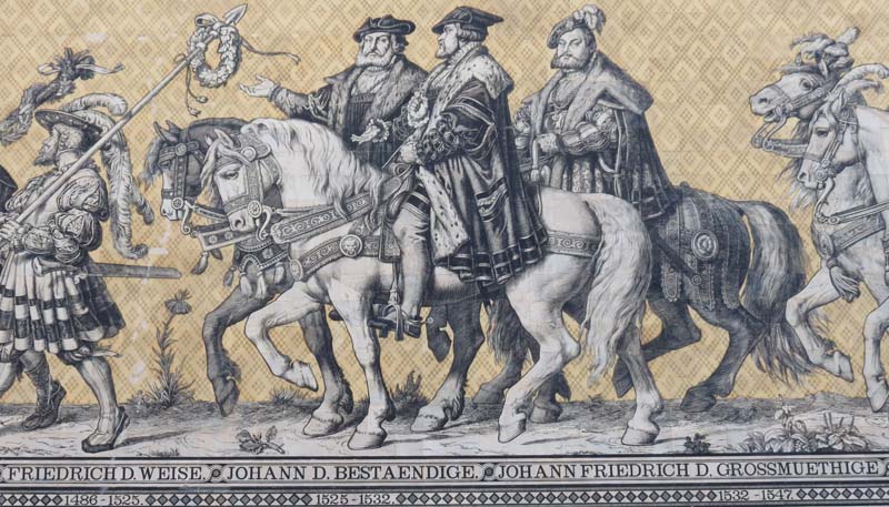Fürstenzug: Johann Friedrich der Großmütige von Sachsen (groß)