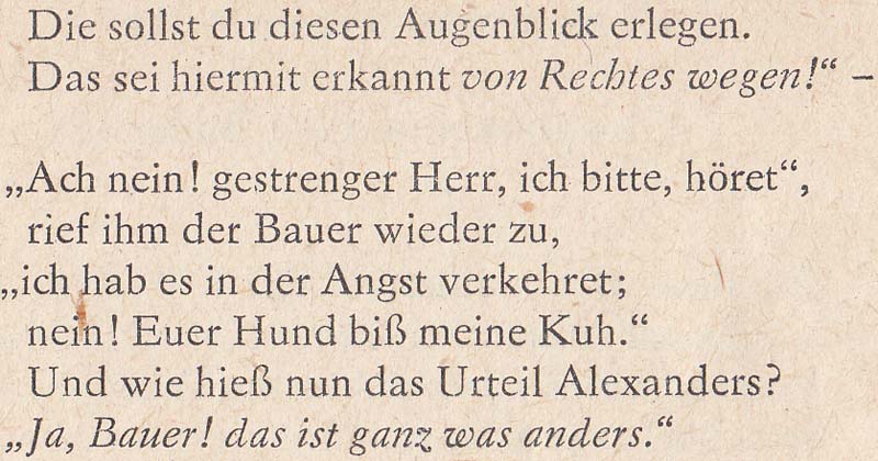 Karl Wilhelm Ramler: Der Junker und der Bauer - Teil 2