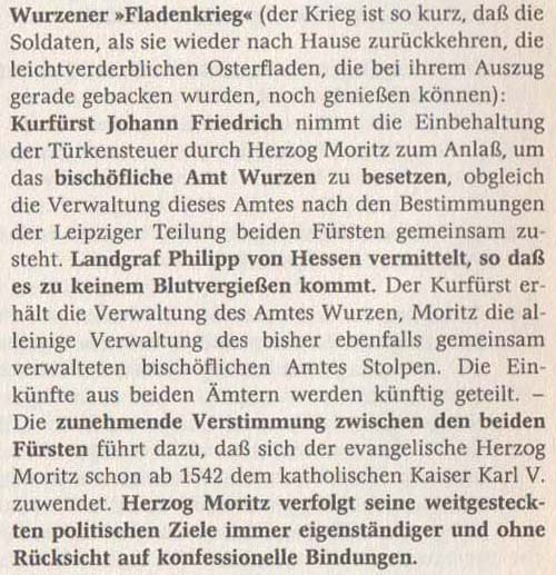 aus: Günter Naumann: Geschichte in Daten - Sachsen, 2003, Seite 99