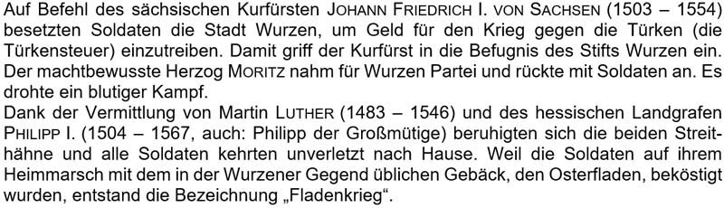 Auf Befehl des sächsischen Kurfürsten Johann Friedrich I. von Sachsen besetzten Soldaten die Stadt Wurzen ...