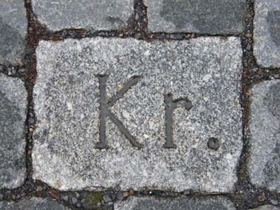 Krell-Stein auf dem Jüdenhof in Dresden
