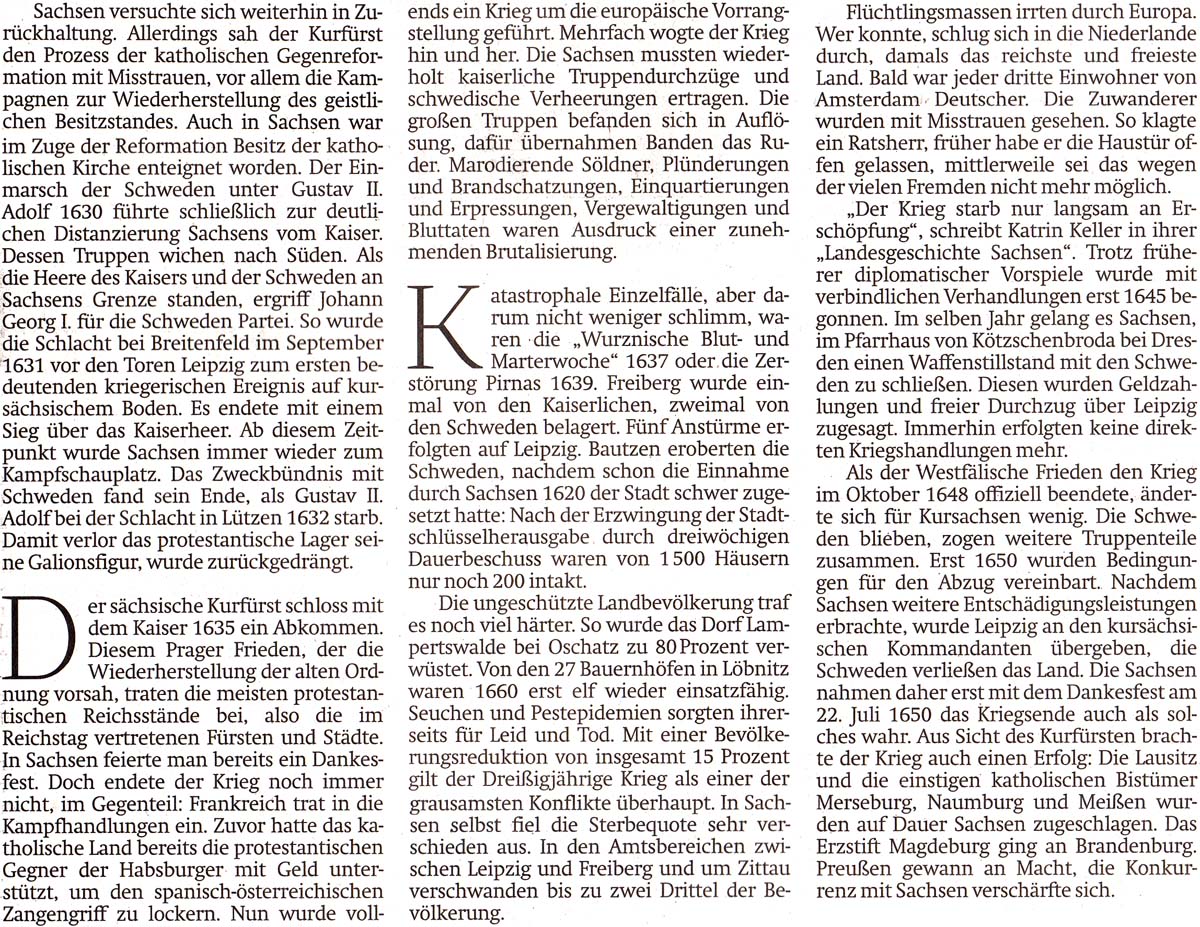aus: ´Sächsische Zeitung´ vom 9. Juni 2018, Seiten M2 und M3 (gekürzt) - Teil 2