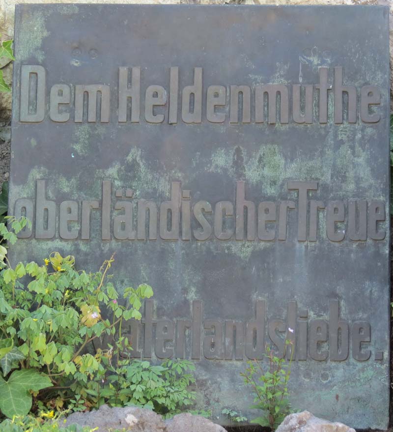 Dem Heldenmuthe oberländischer Treue und Vaterlandsliebe