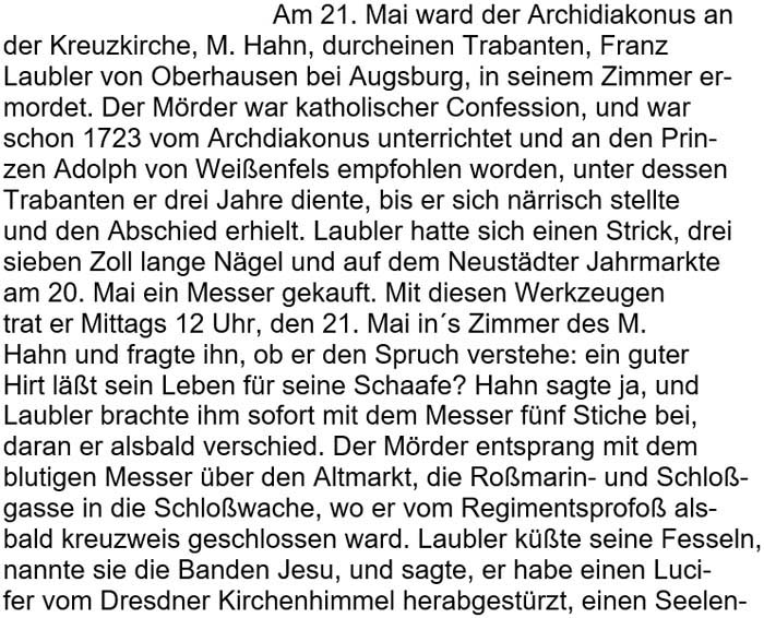 Text zu ´Chronik der königlich-sächsischen Residenzstadt Dresden´ von Gustav Klemm, Seite 342
