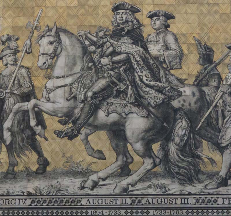 Fürstenzug: König August III. von Polen stirbt (groß)