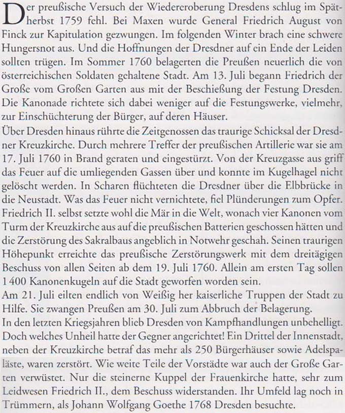 aus: ´Geschichte der Stadt Dresden´ von Uwe Schieferdecker, 2003, Seiten 52 und 53