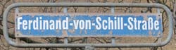 Straßenschild in Wilmsdorf bei Dresden