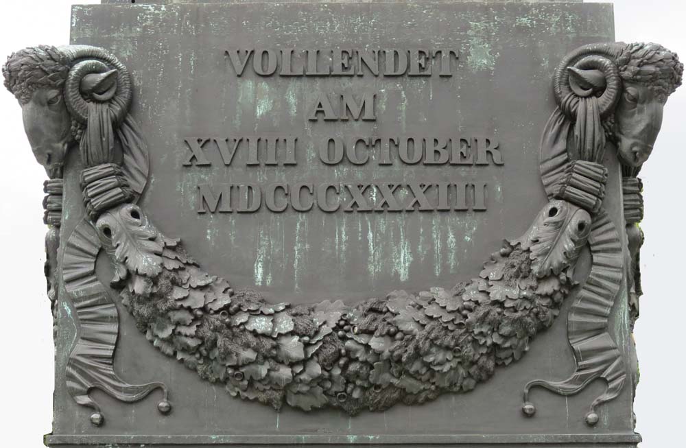 Vollendet am 28. Oktober 1833