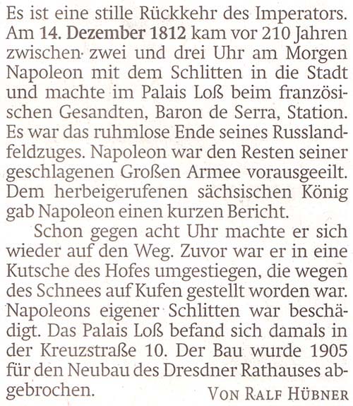 aus ´Sächsische Zeitung´ vom 17. Dezember 2022, Seite 21