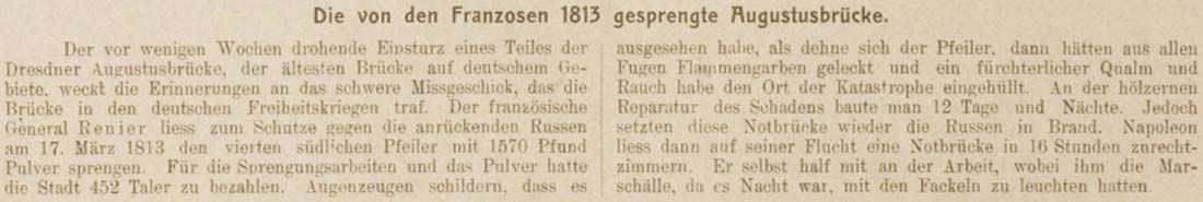 Artikel aus ´Die Sachsenstimme´ vom 29.1.1905, Seite 6