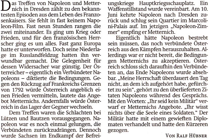 Artikel in der ´Sächsischen Zeitung´ vom 26. August 2023