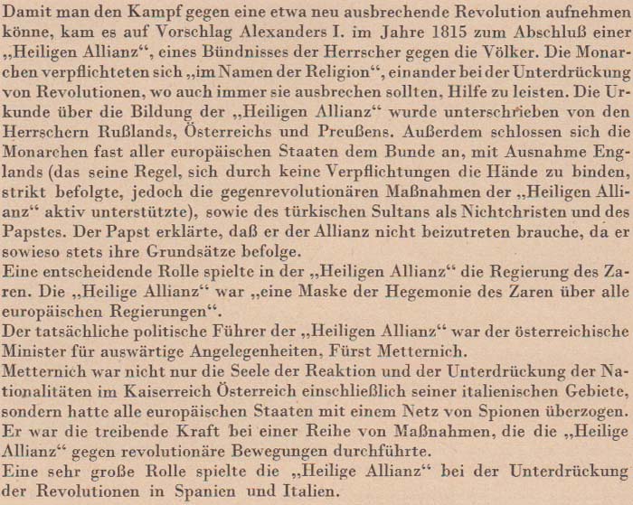 aus: ´Geschichte der Neuzeit 1640 - 1870´, Seite 142