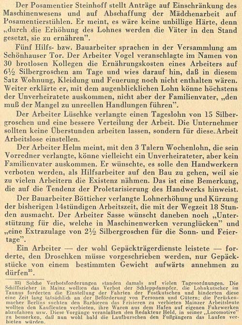 Zur Frühgeschichte der deutschen Gewerkschaftsbewegung 1800 - 1849, Seite 113